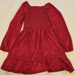 Art Class Red Floral Dress